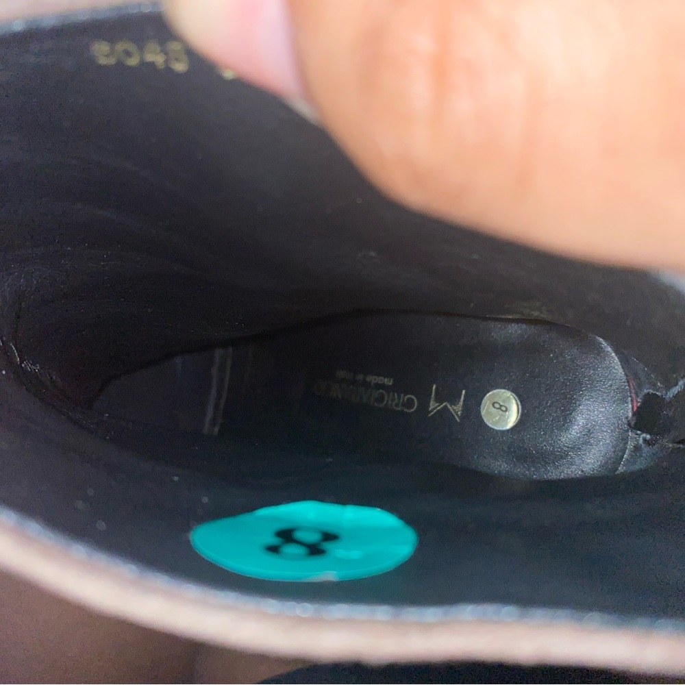 Grigiarancio Leather Patchwork Booties - image 6